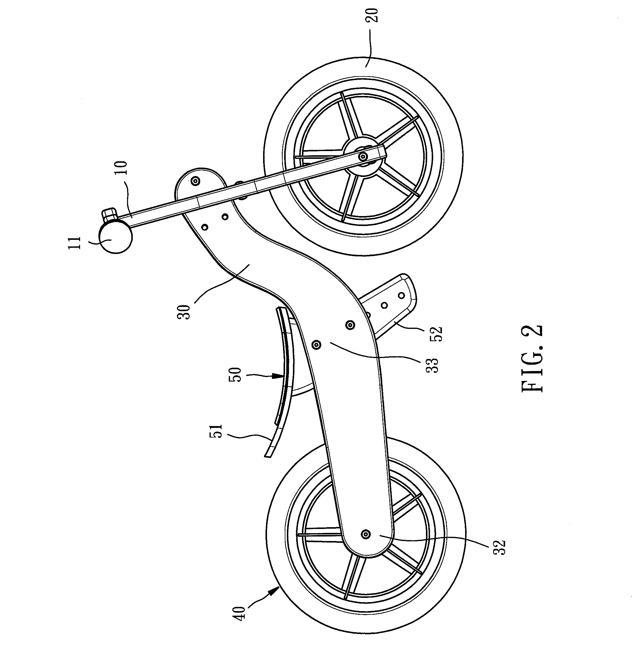 Easy-to-assemble multipurpose pushbike