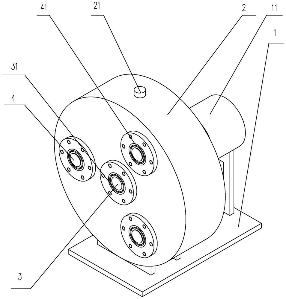 Test device for detecting dynamic oil leakage of bearing