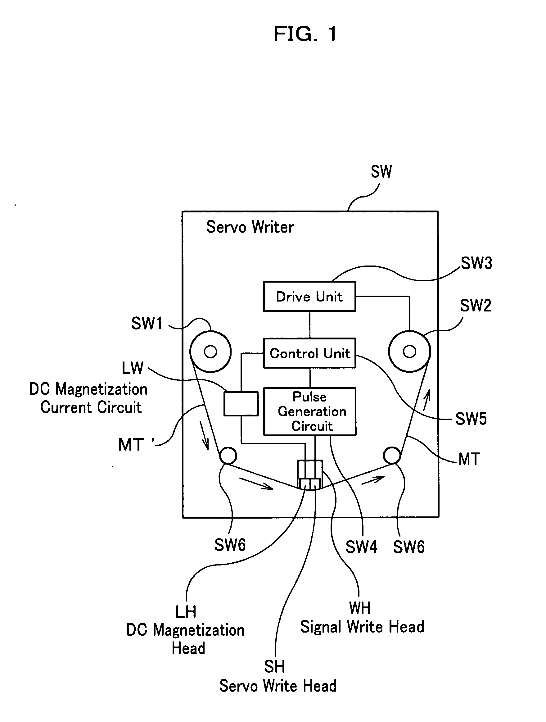 Magnetic tape and maufacturing method thereof, and servo writer and servo write method