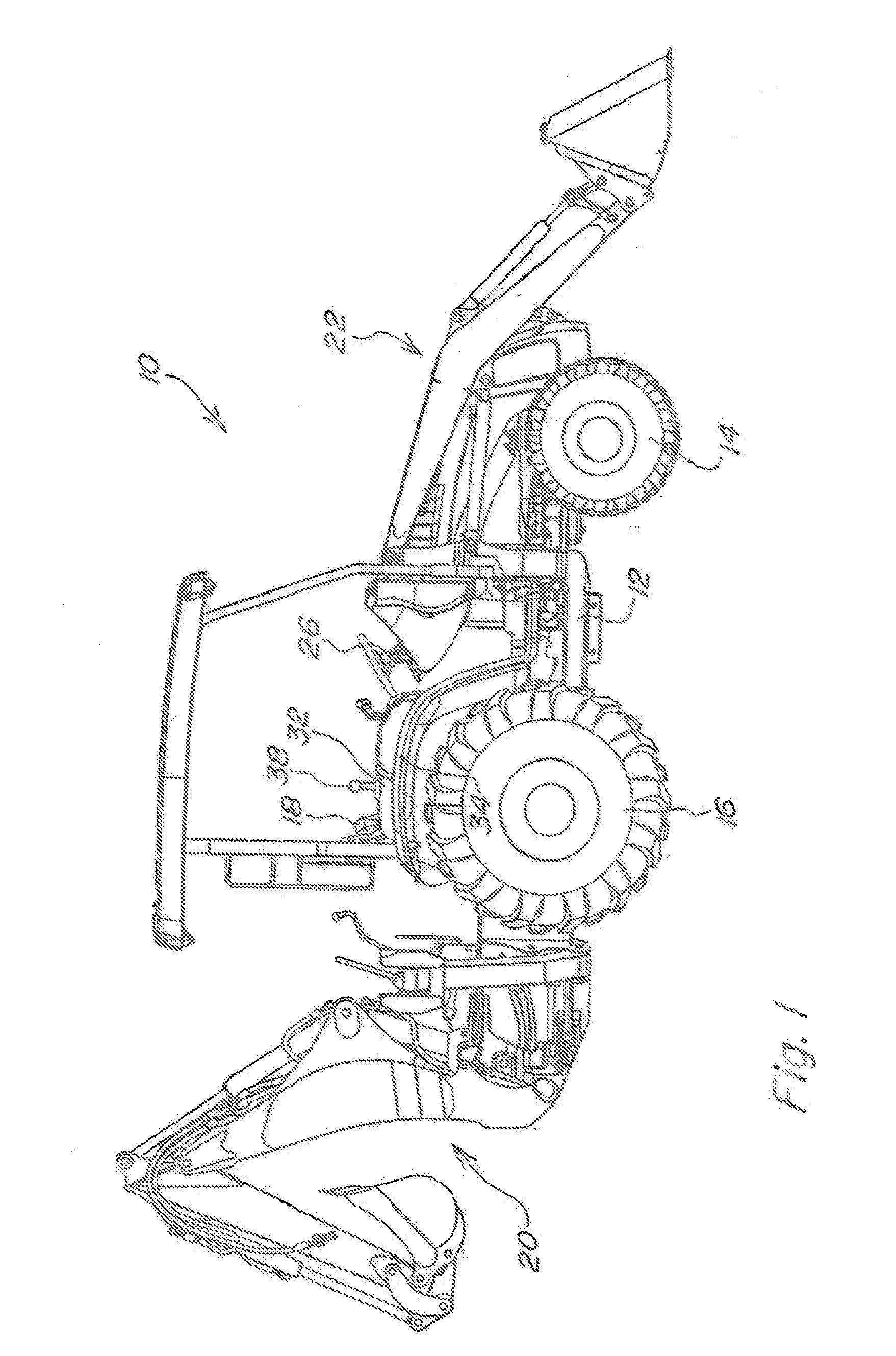 Creep Steering Control System Operable From Rearward-Facing Position