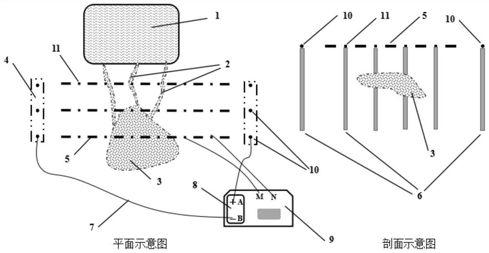 A Method for Monitoring Heavy Metal Sewage Leakage Using Pre-embedded Measuring Electrode Induced Polarization Method