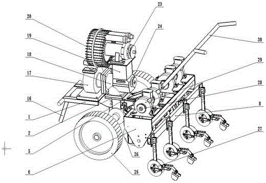 Mini-type pneumatic vegetable precision seeder