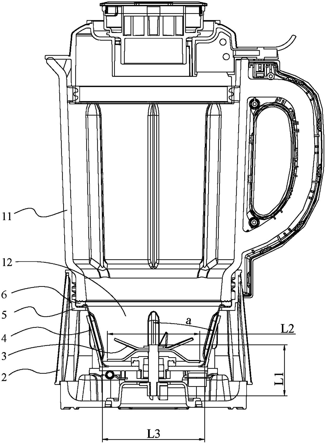 Food processor with heating function