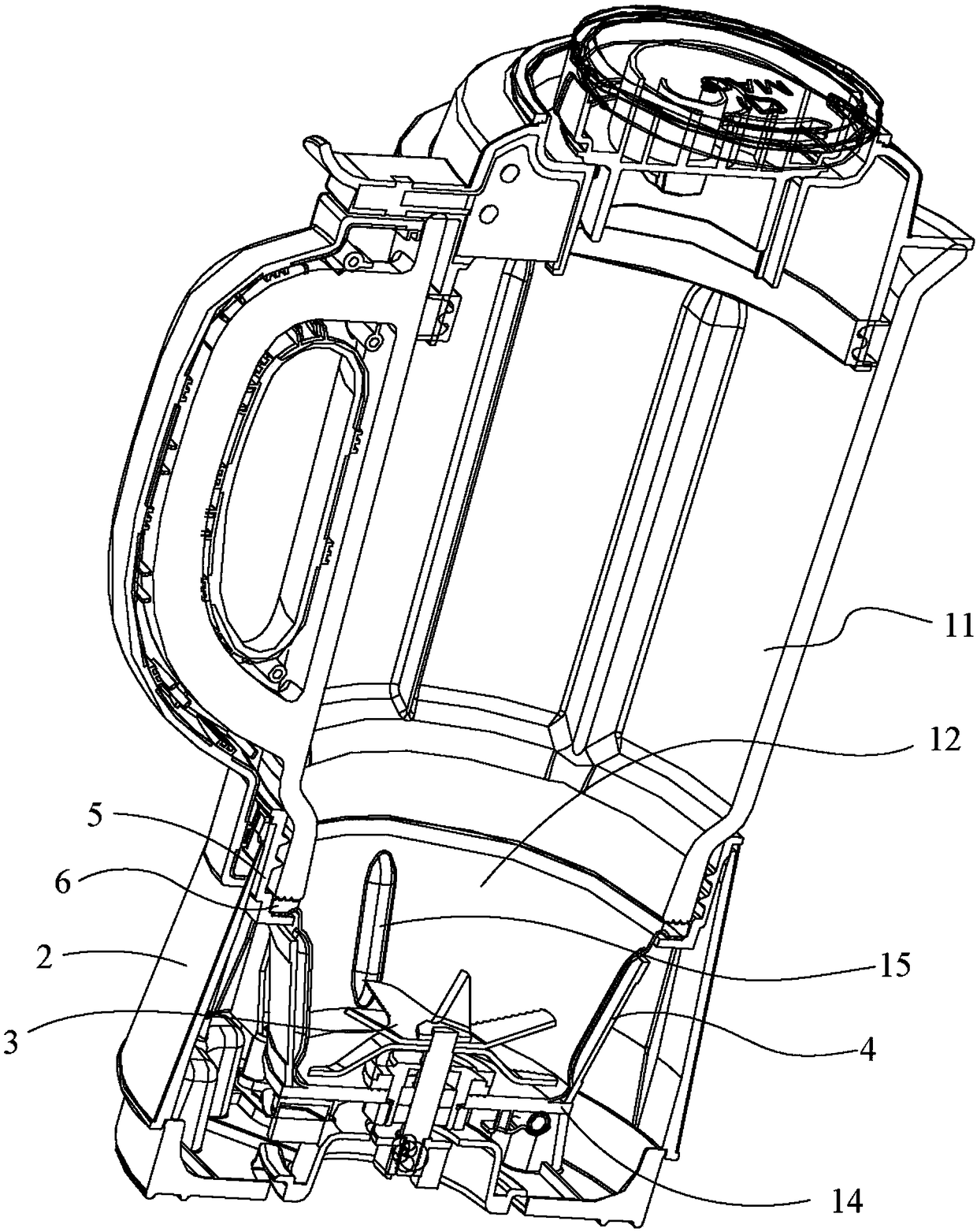 Food processor with heating function