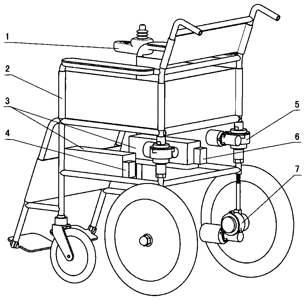 Adaptive electric wheelchair capable of climbing steep slopes