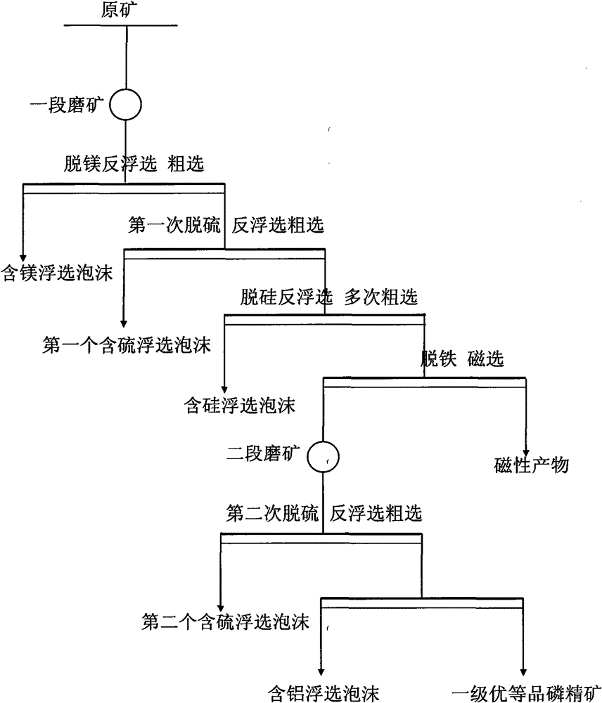 Method for separating collophanite