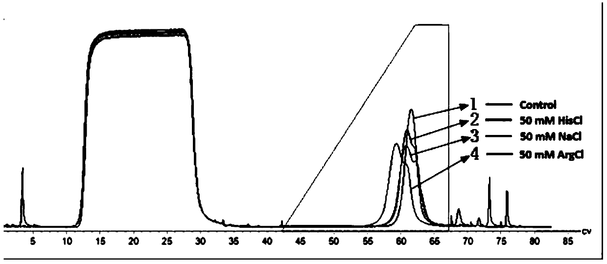 Affinity purification process capable of efficiently improving resolution of polymer separation