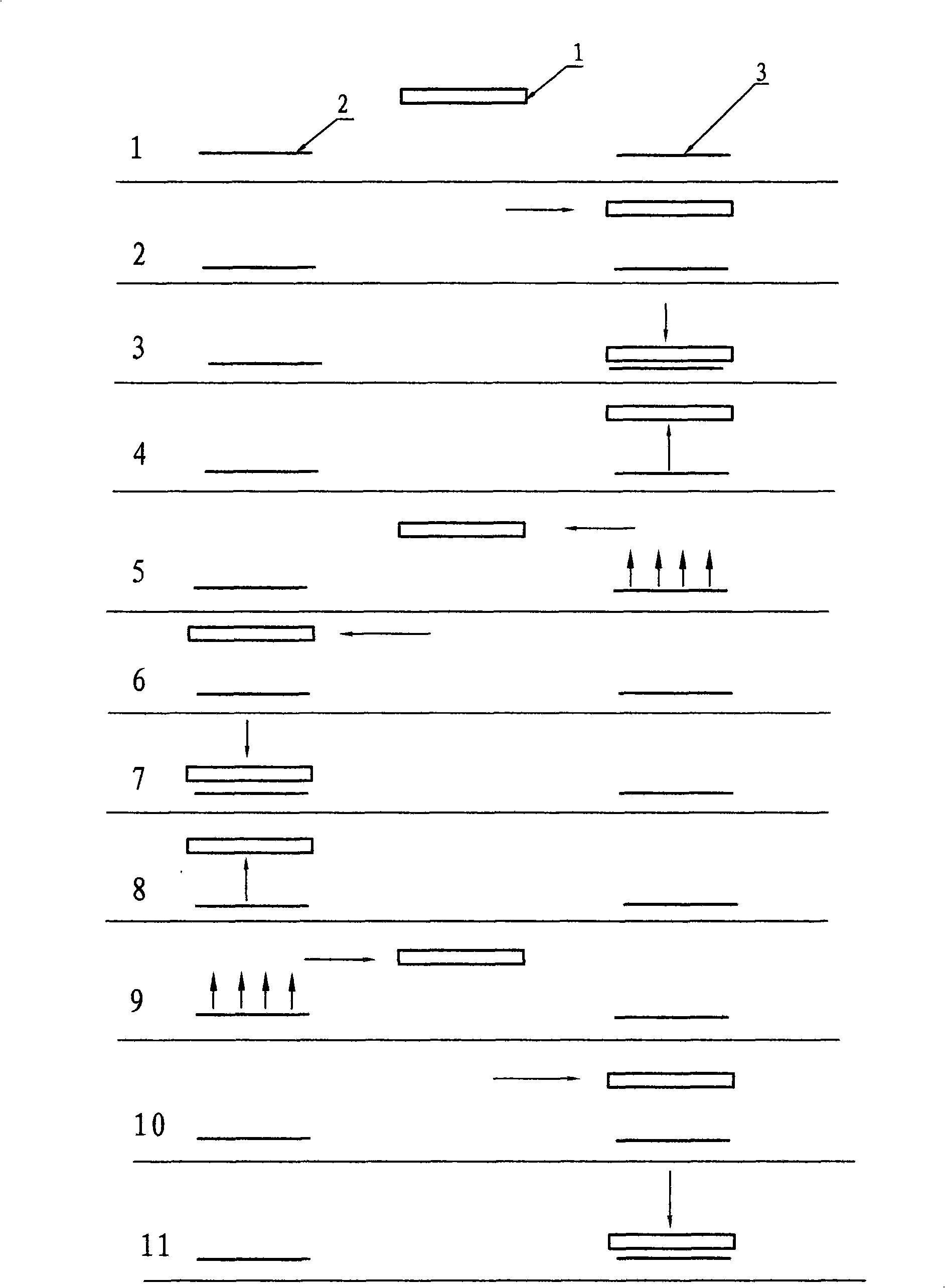 Efficient double-line suction plastic production method and device