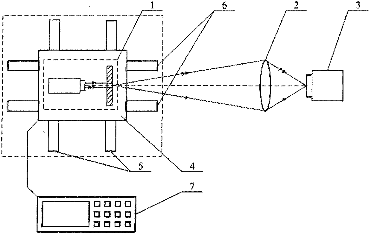 Method and device for measuring space of pixels of image sensor by using constant-speed movable point target