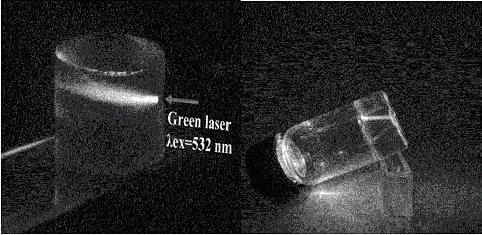 Upconversion resin with polydimethylsiloxane as matrix and preparation method and application thereof