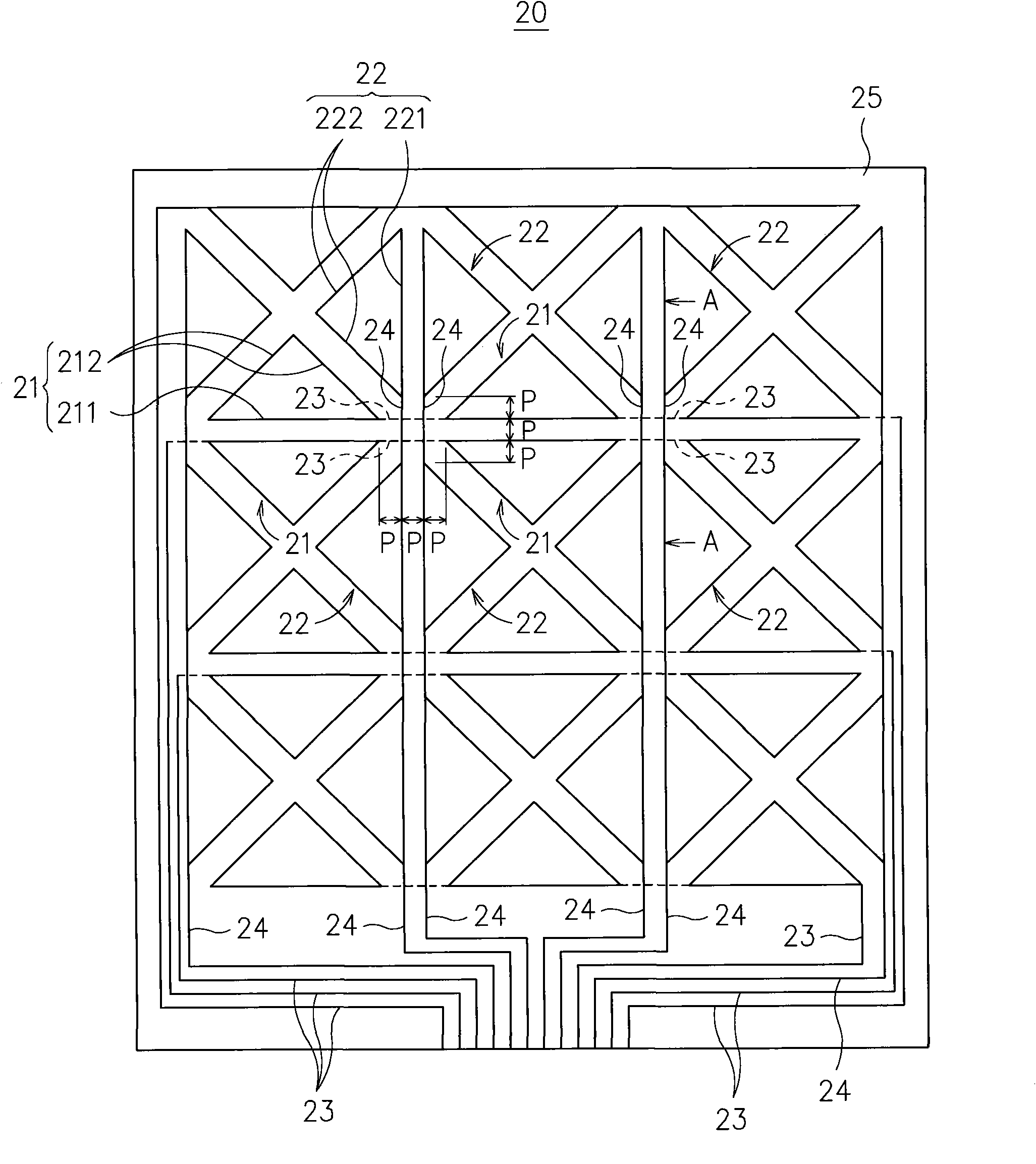 Touch panel structure and touch display device