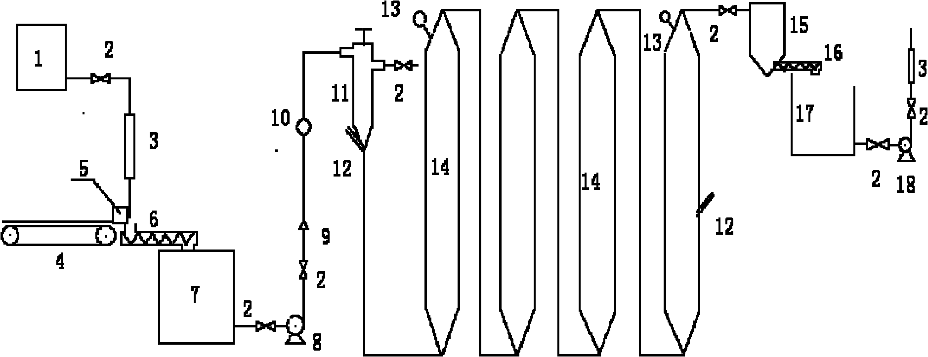 Method and device for continuously hydrolyzing corn bran