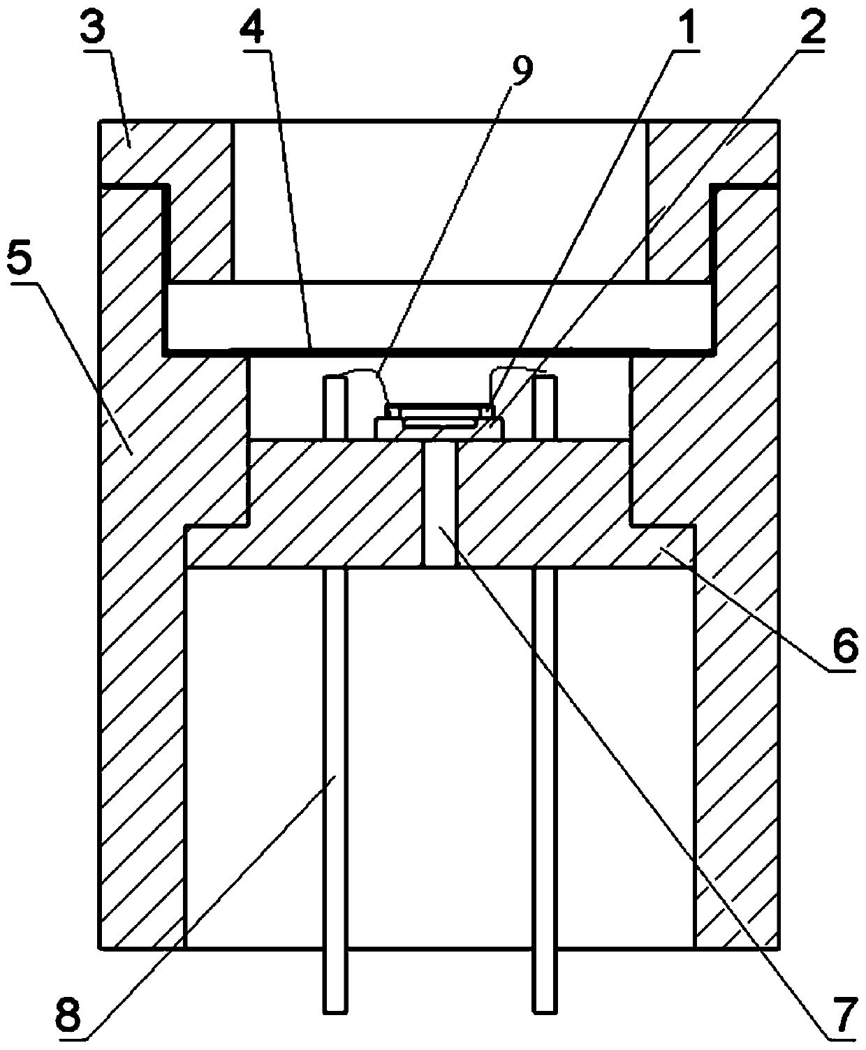 SiC high-temperature pressure sensor and packaging method thereof