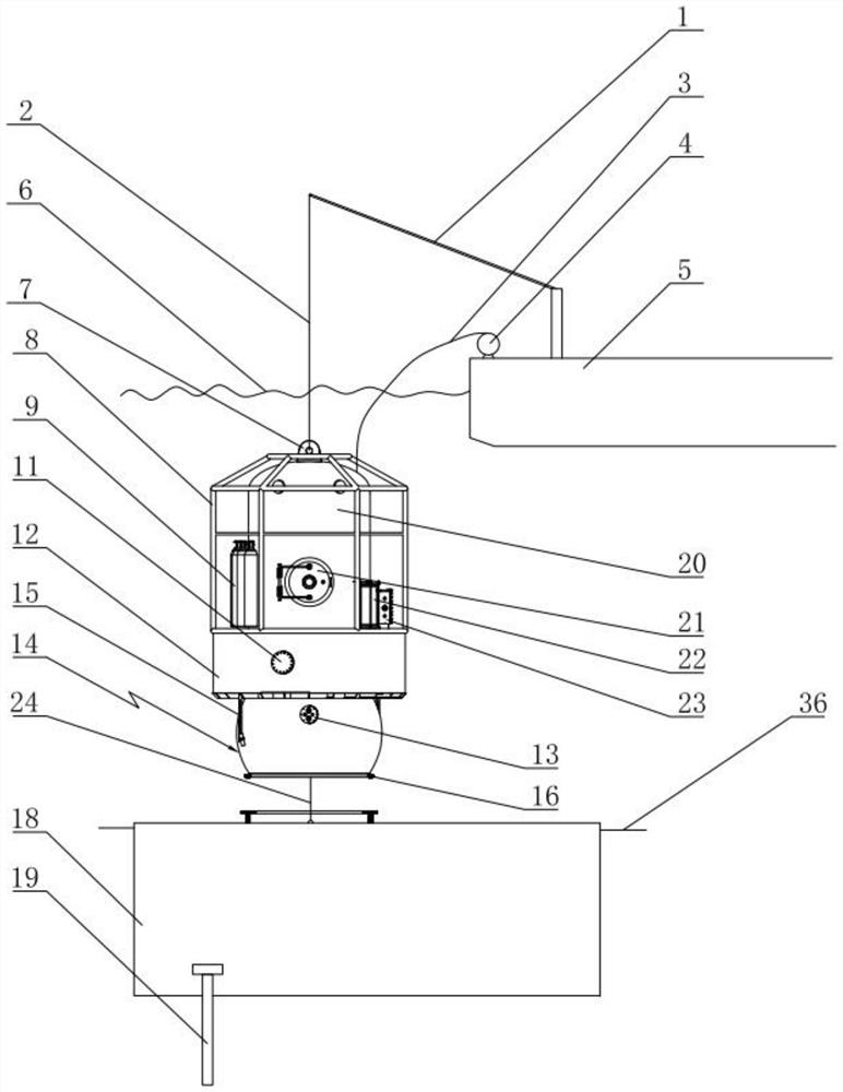 A personnel entry and exit system for shallow-depth seabed dry oil production equipment