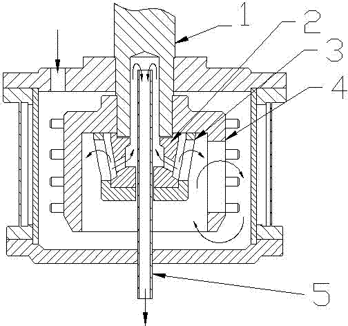 Centrifugal type partition-net-free material bead separator for media stirring mill