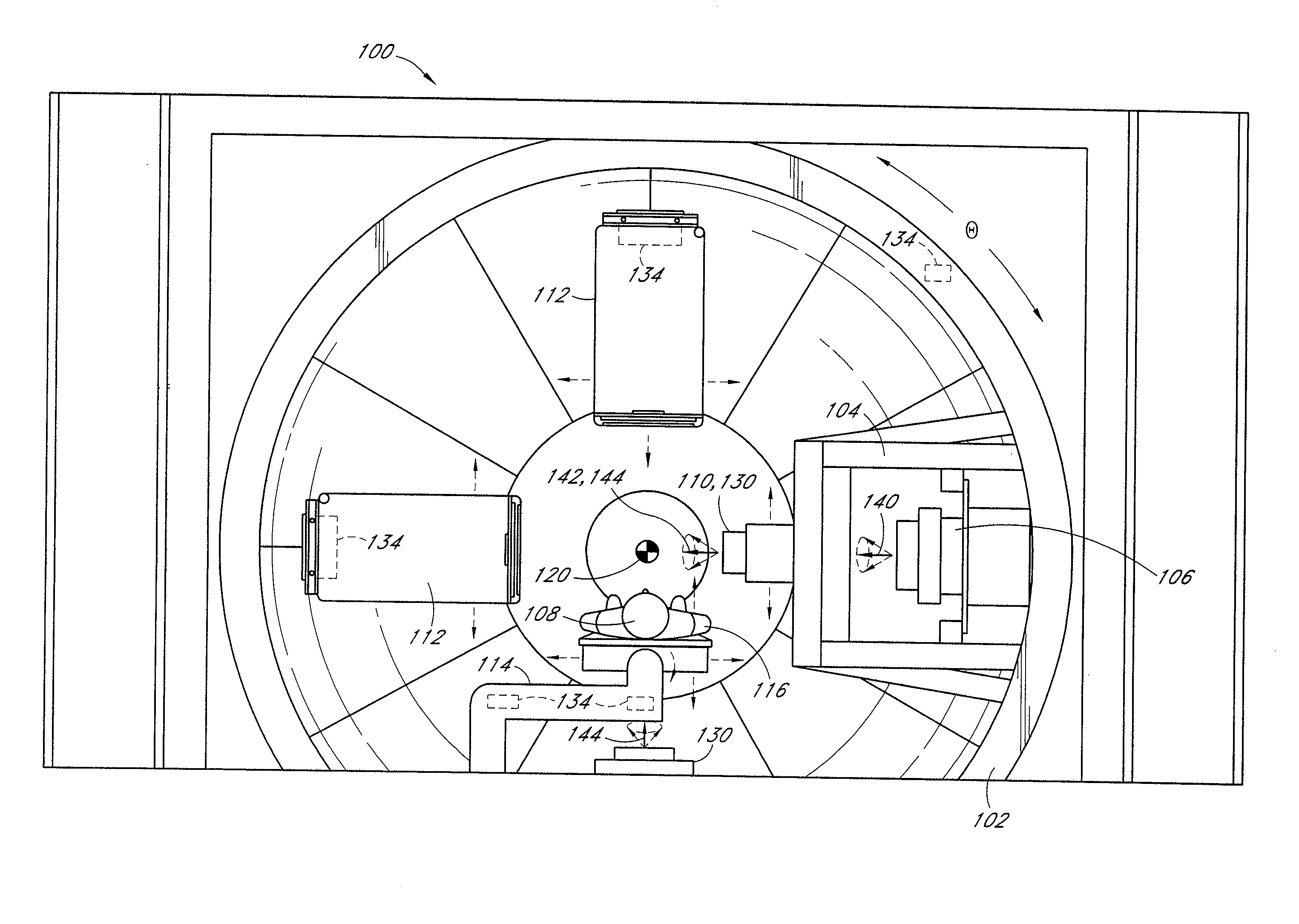 Path planning and collision avoidance for movement of instruments in a radiation therapy environment