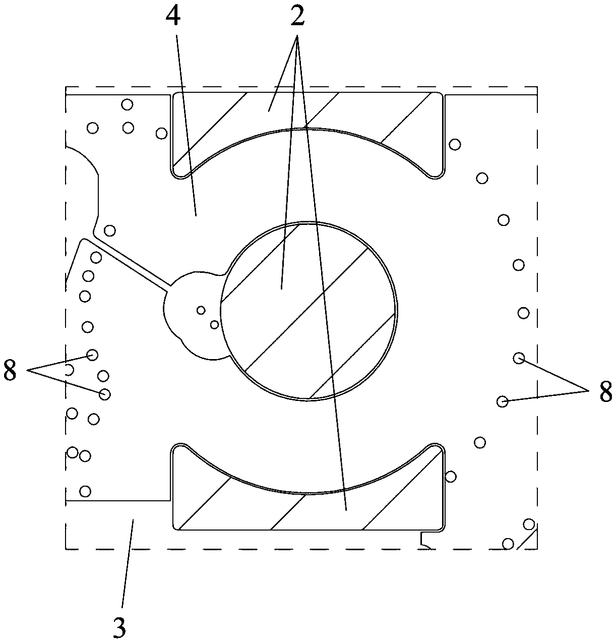 High temperature resistant common mode inductor with shielding layer with magnetic core embedded in pcb