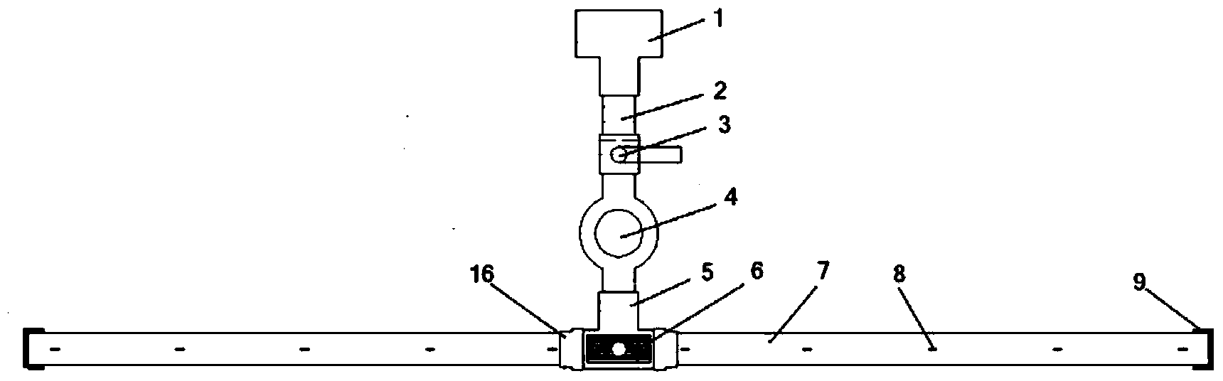 Surface runoff uniform arrangement device and arrangement application method for complicated small catchment areas