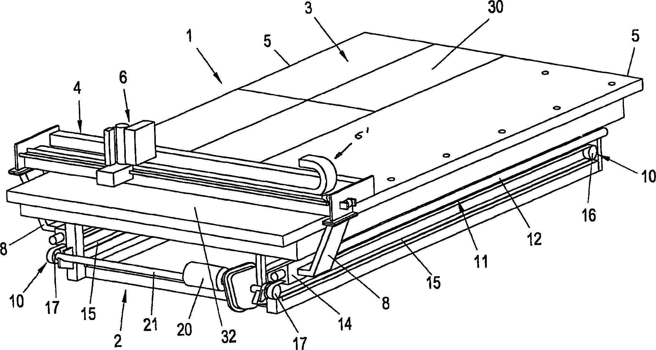 Glass cutting table