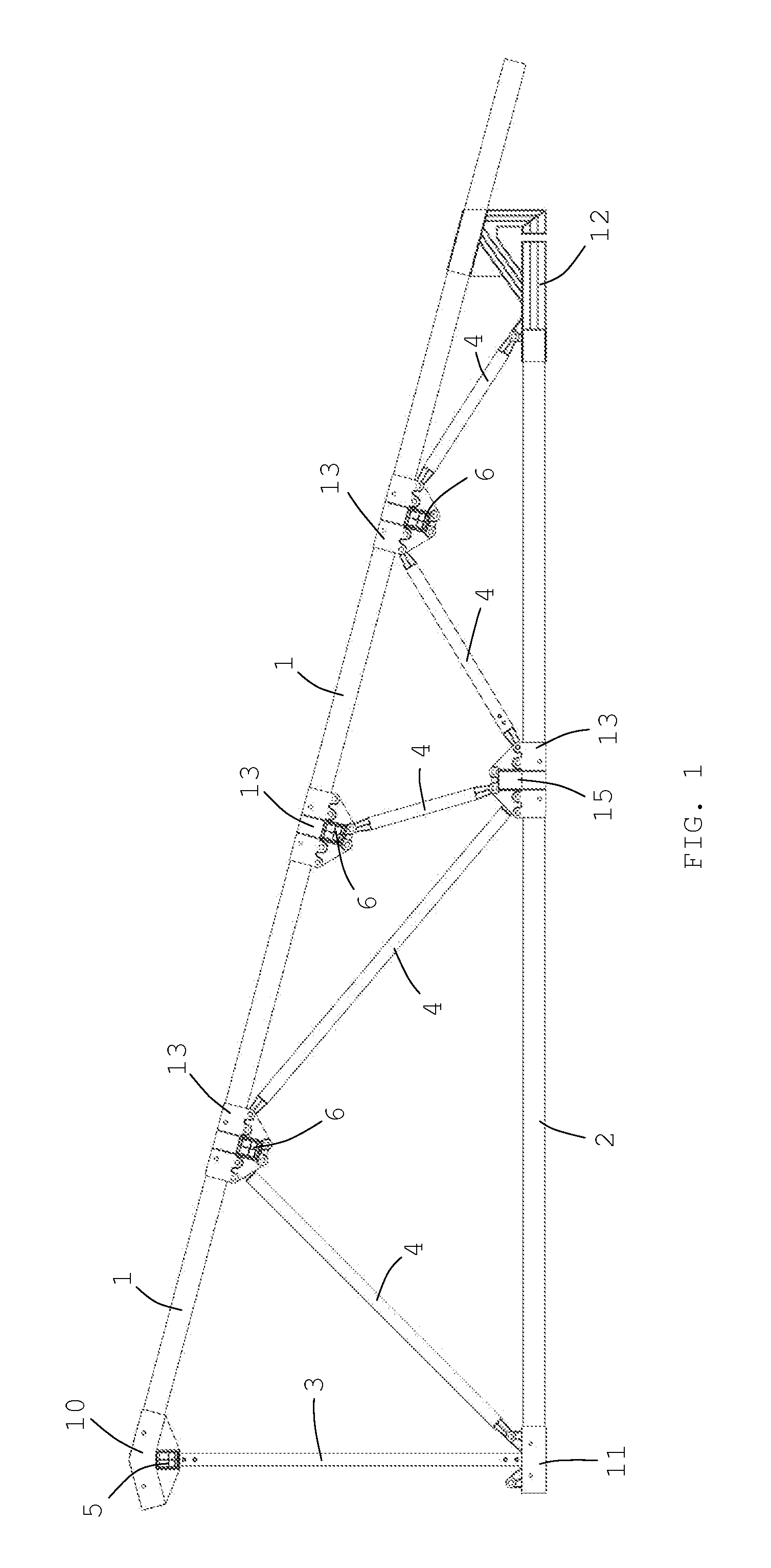 Lattice Girder Structure Using Innovative Multiple Joints For Roof Covering Purposes