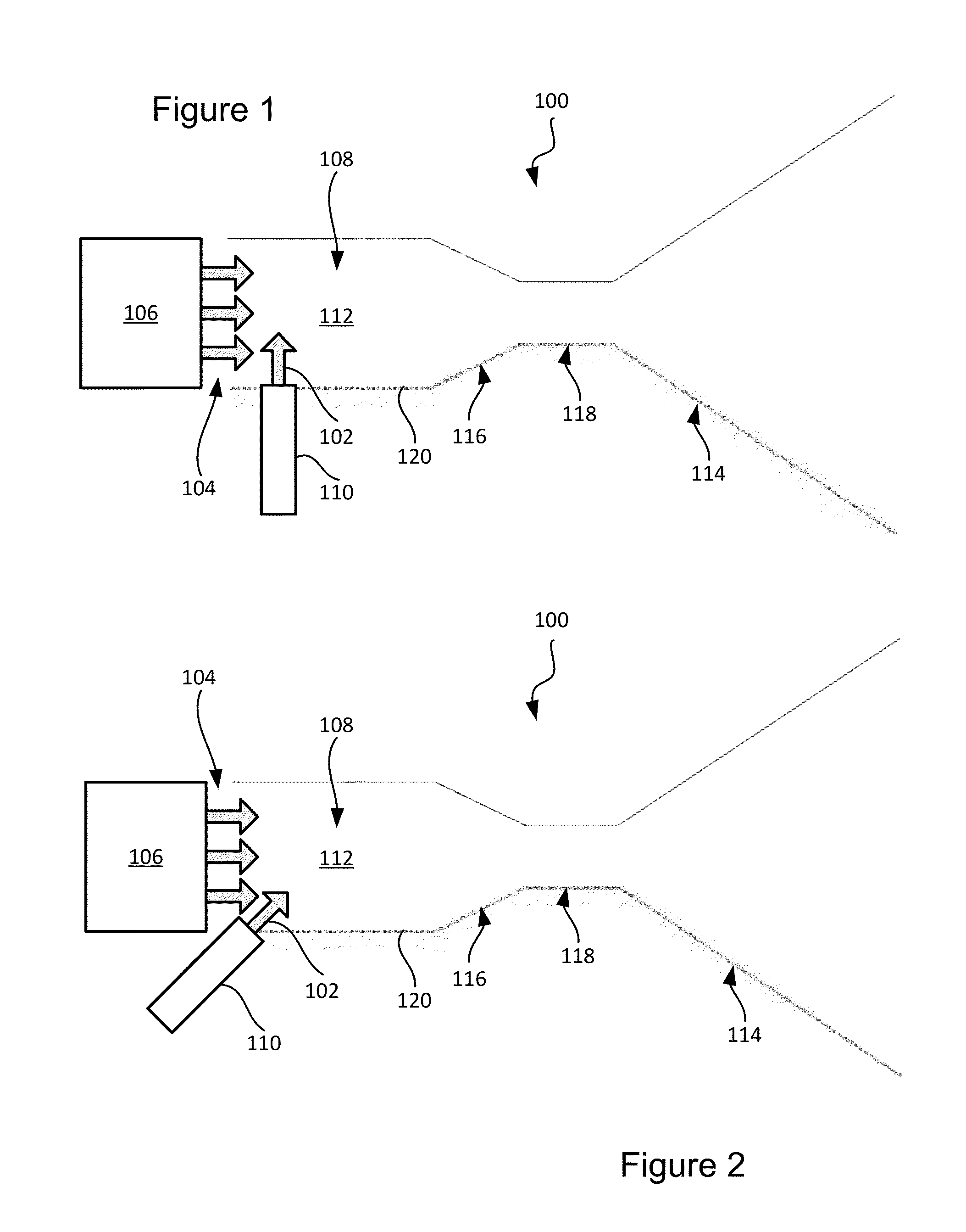 Reactants sprayed into plasma flow for rocket propulsion