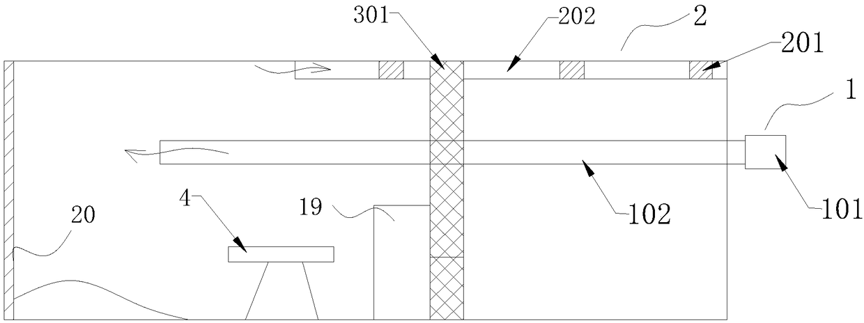 Novel tunnel smoke and dust removal system device