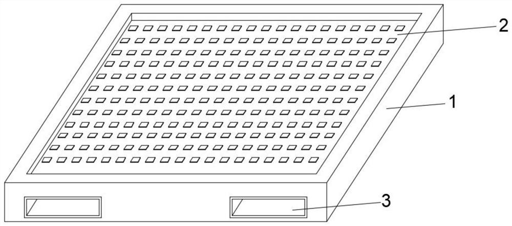 Logistics transportation tray stable in connection