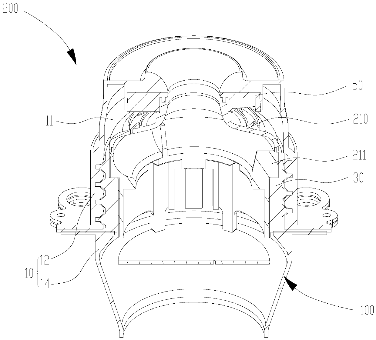 Motor cover, motor assembly and dust collector