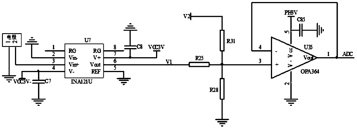 A kind of double-electrode method realizes the rapid detection instrument and method of bicarbonate and carbonate in water