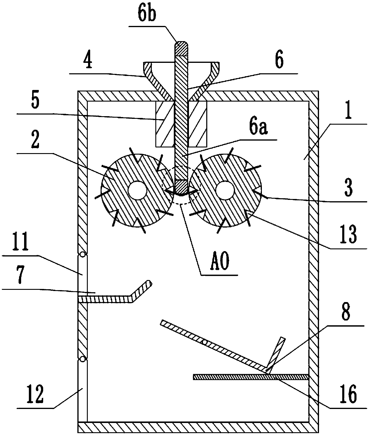 Waste electric appliance shell separation and recovery device