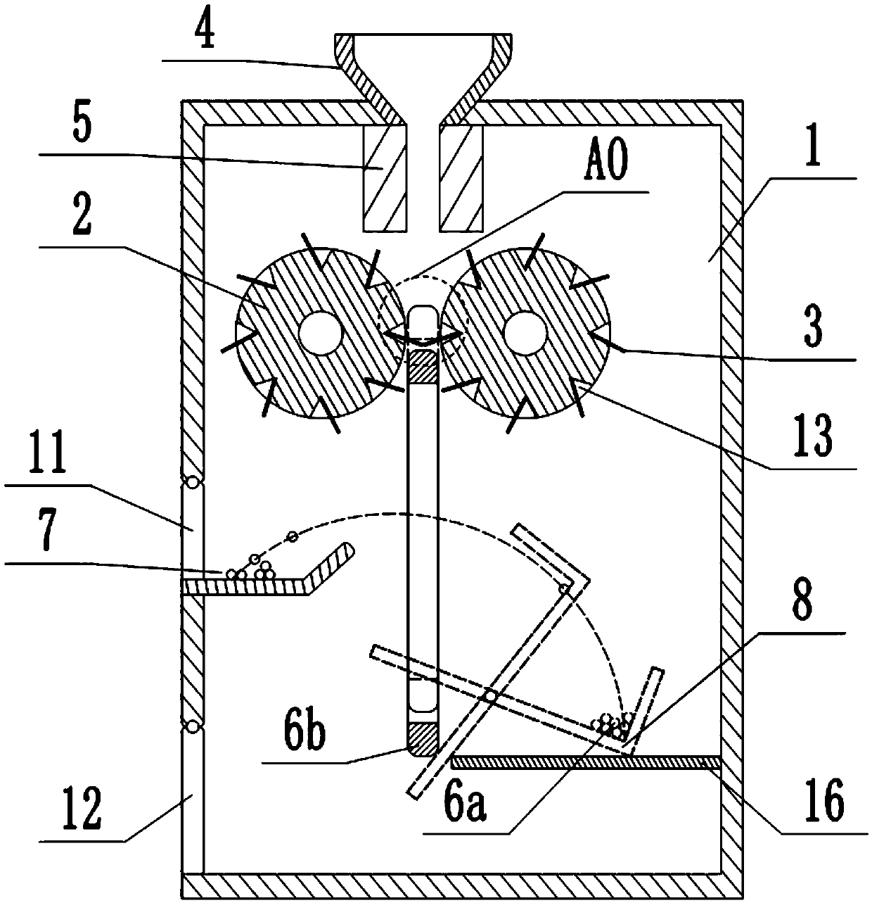 Waste electric appliance shell separation and recovery device