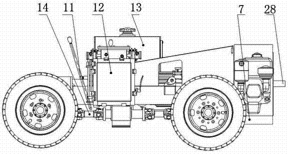 Wheel hoeing machine