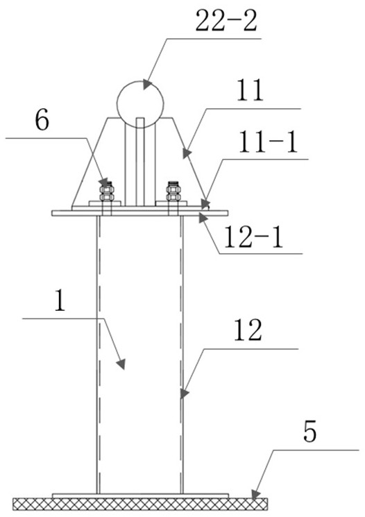 A cable force test device for a space cable structure