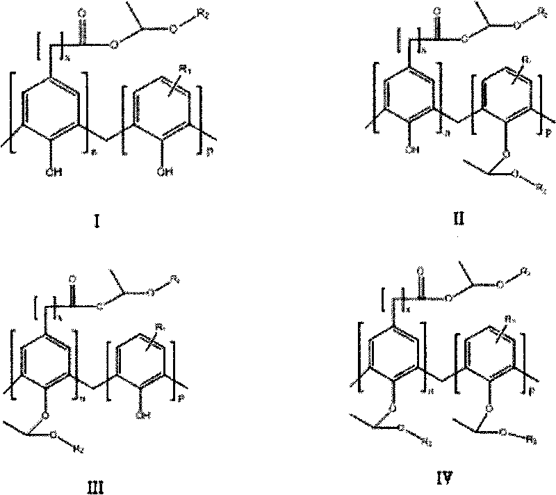 Synthesis of carboxylic phenol resin active ester and etherate