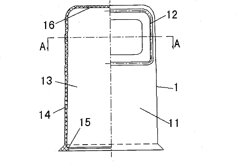 Hidden installation hand hole molding mould