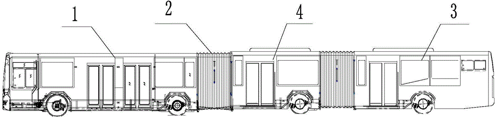 Full-axis-turning multi-axis-driving electric automobile train