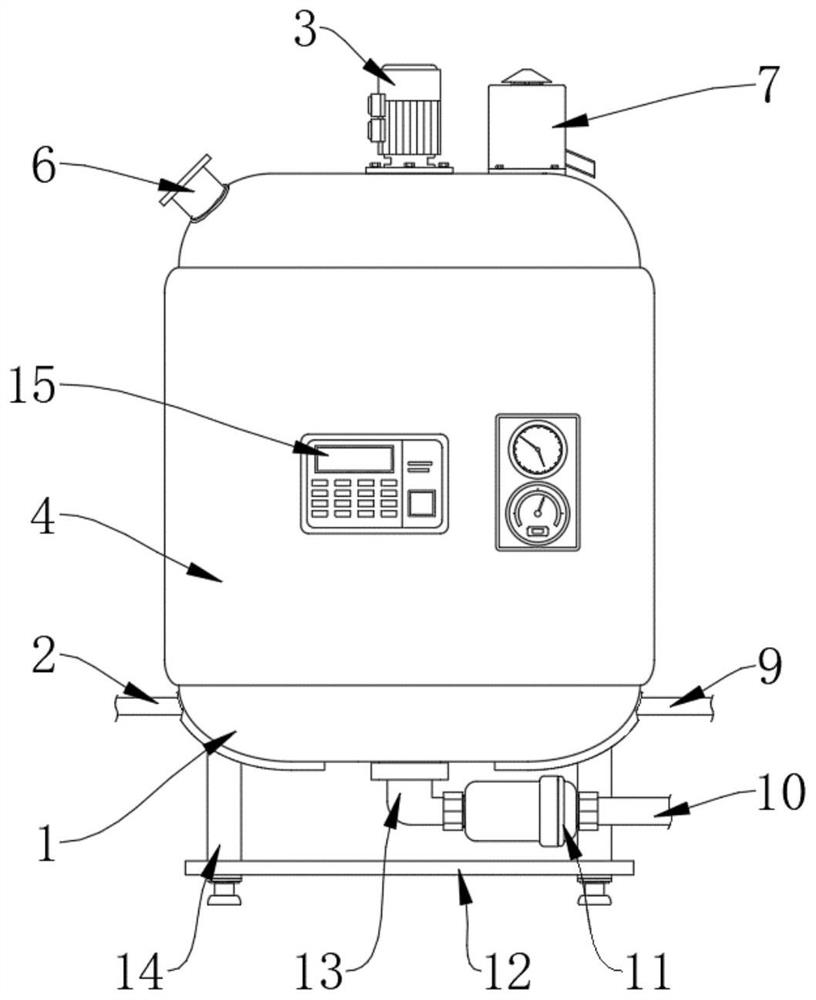 Sterilizing equipment with inner wall cleaning mechanism for rice wine production and processing