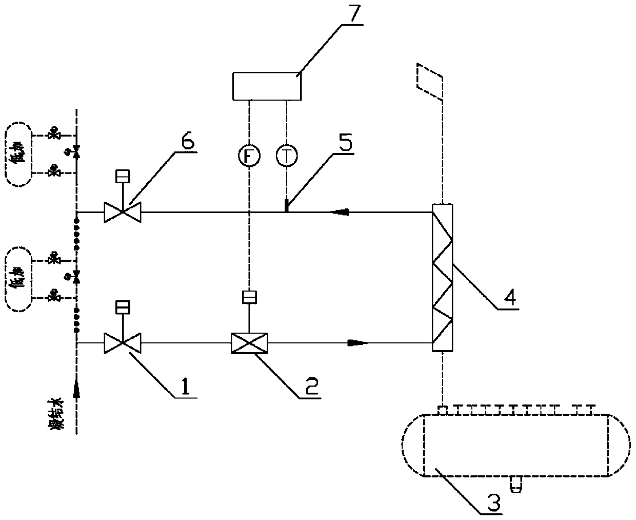 White elimination system in waste heat recovery for fixed-displacement capacity expander in thermal power plant, and working method thereof