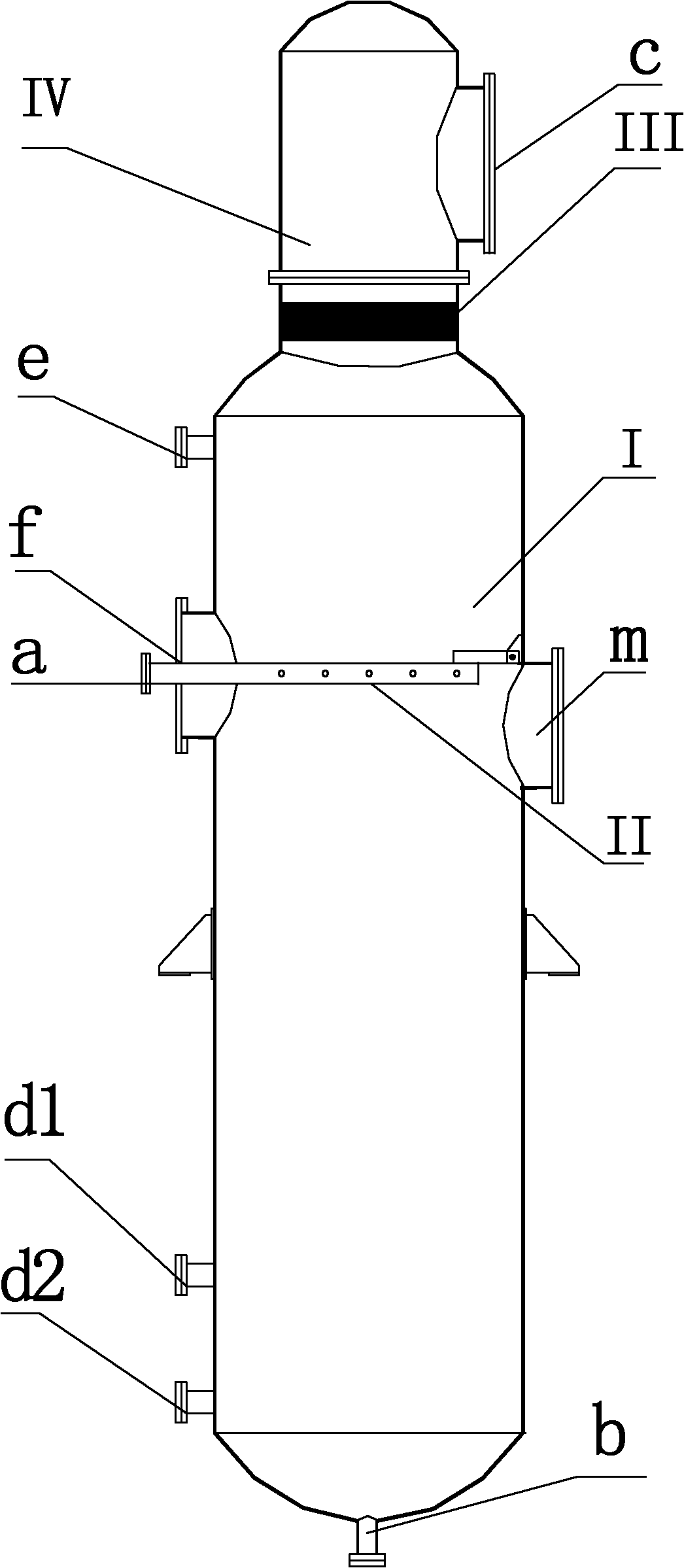 Spraying type solution evaporation and concentration method