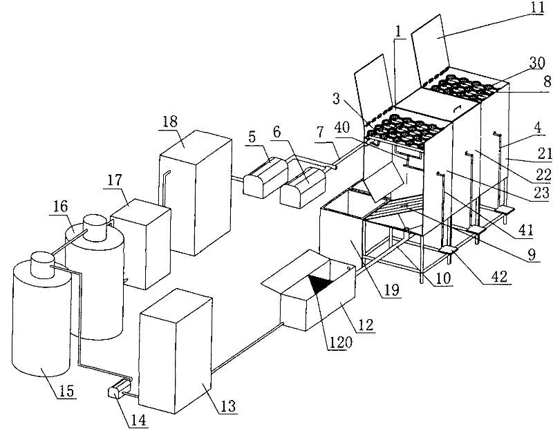 Multi-box pulse-type high-pressure circulating cleaner