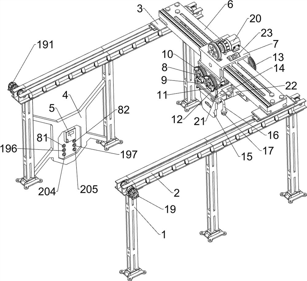 Unmanned automatic steel coil suspension carrying protection type crane