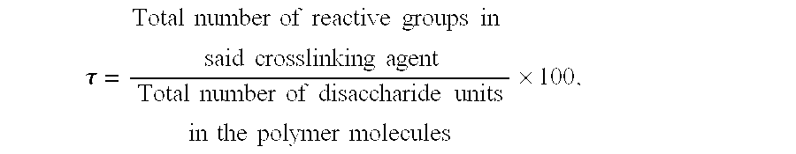 Cross-linking of low-molecular weight and high-molecular weight polysaccharides, preparation of injectable monophase hydrogels, polysaccharides and hydrogels obtained