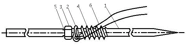 Kirschner wire provided with ring