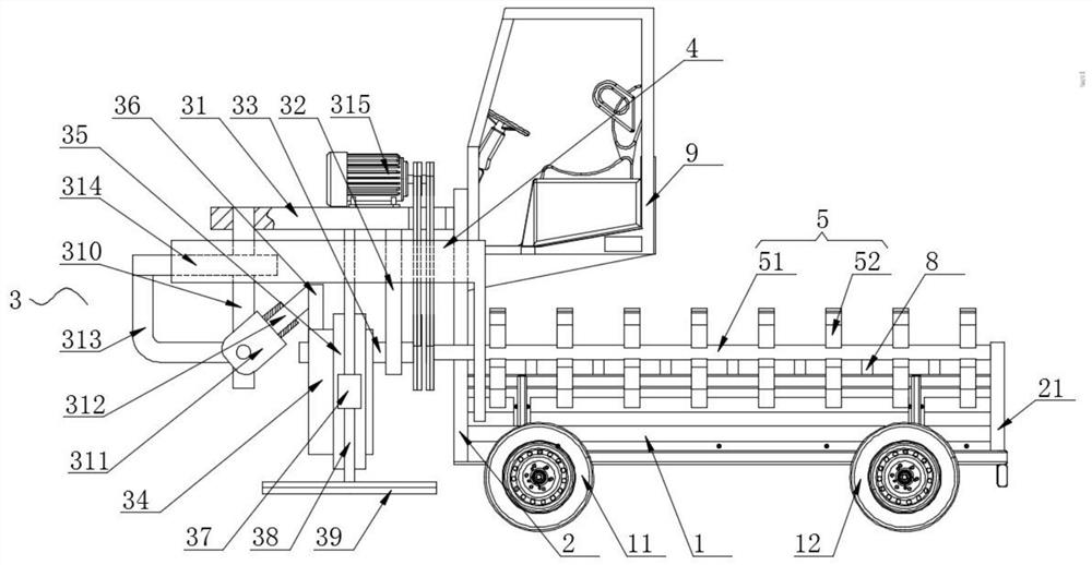 Sugarcane harvester