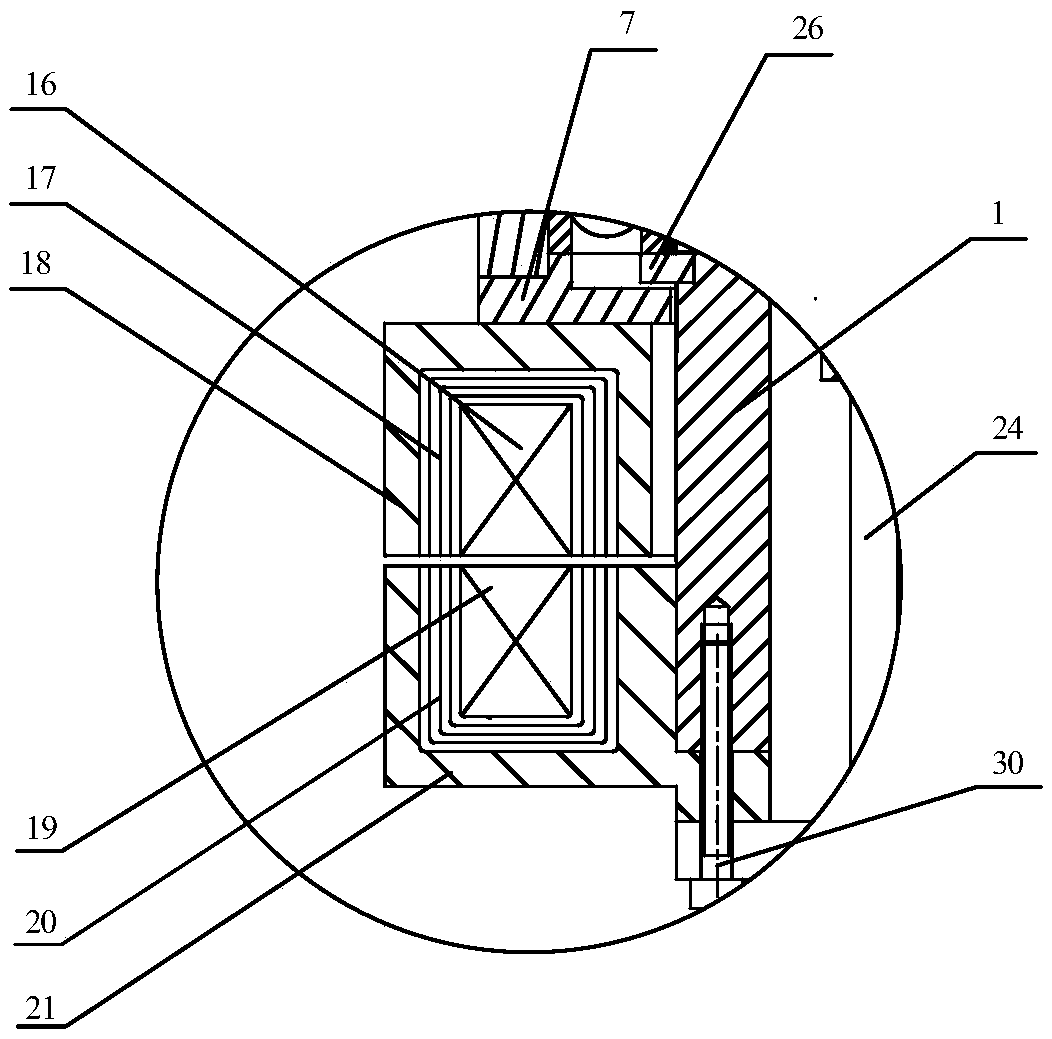 Double-rod type giant magnetostriction ultrasonic vibration device