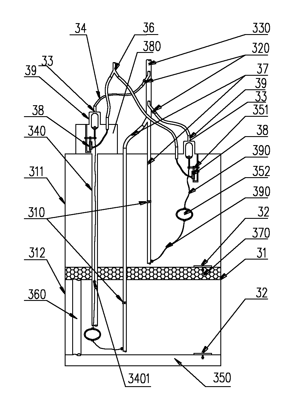 Pneumatic pumping energy storage system and potential energy generation system