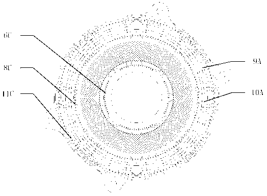 Hermetic sealing and gas-liquid separation and recovery device for immersed photoetching machine