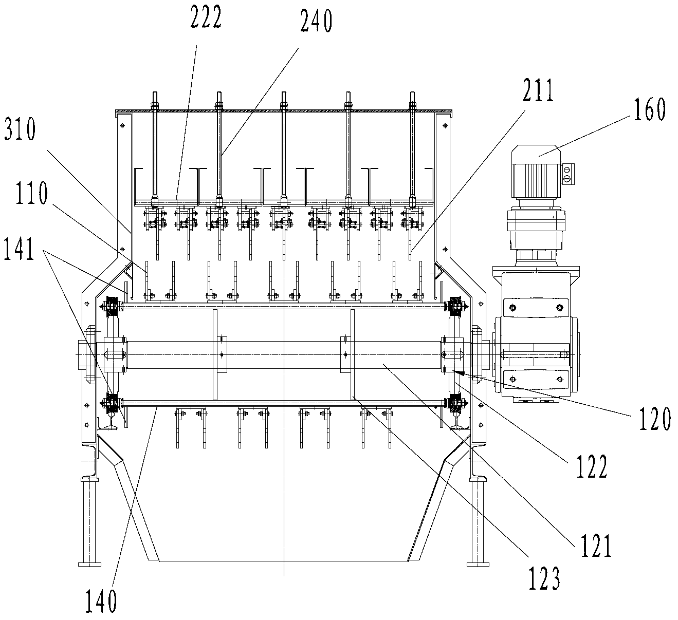 Bag breaking machine and bag breaking method