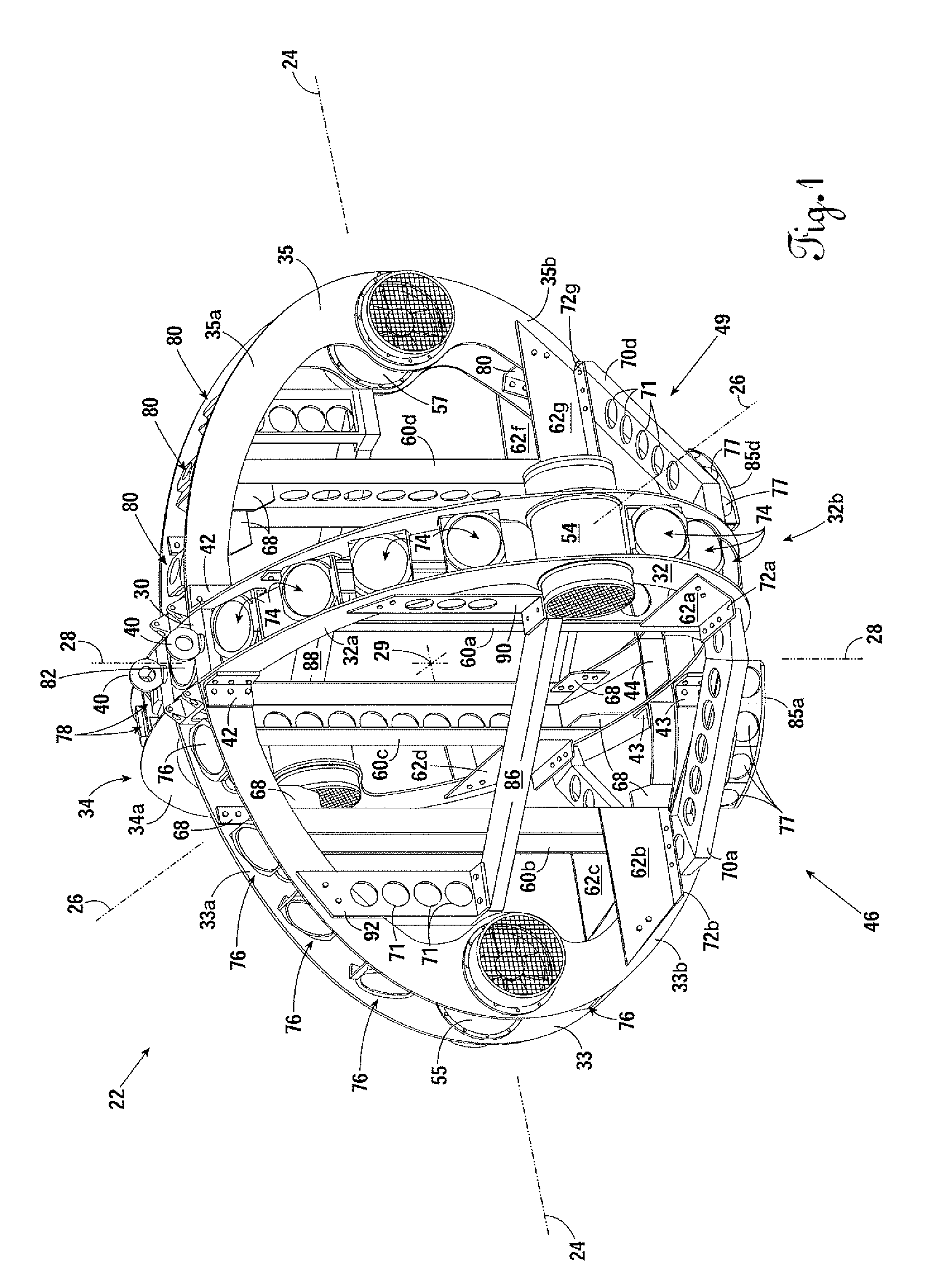 Underwater vehicle with sonar array