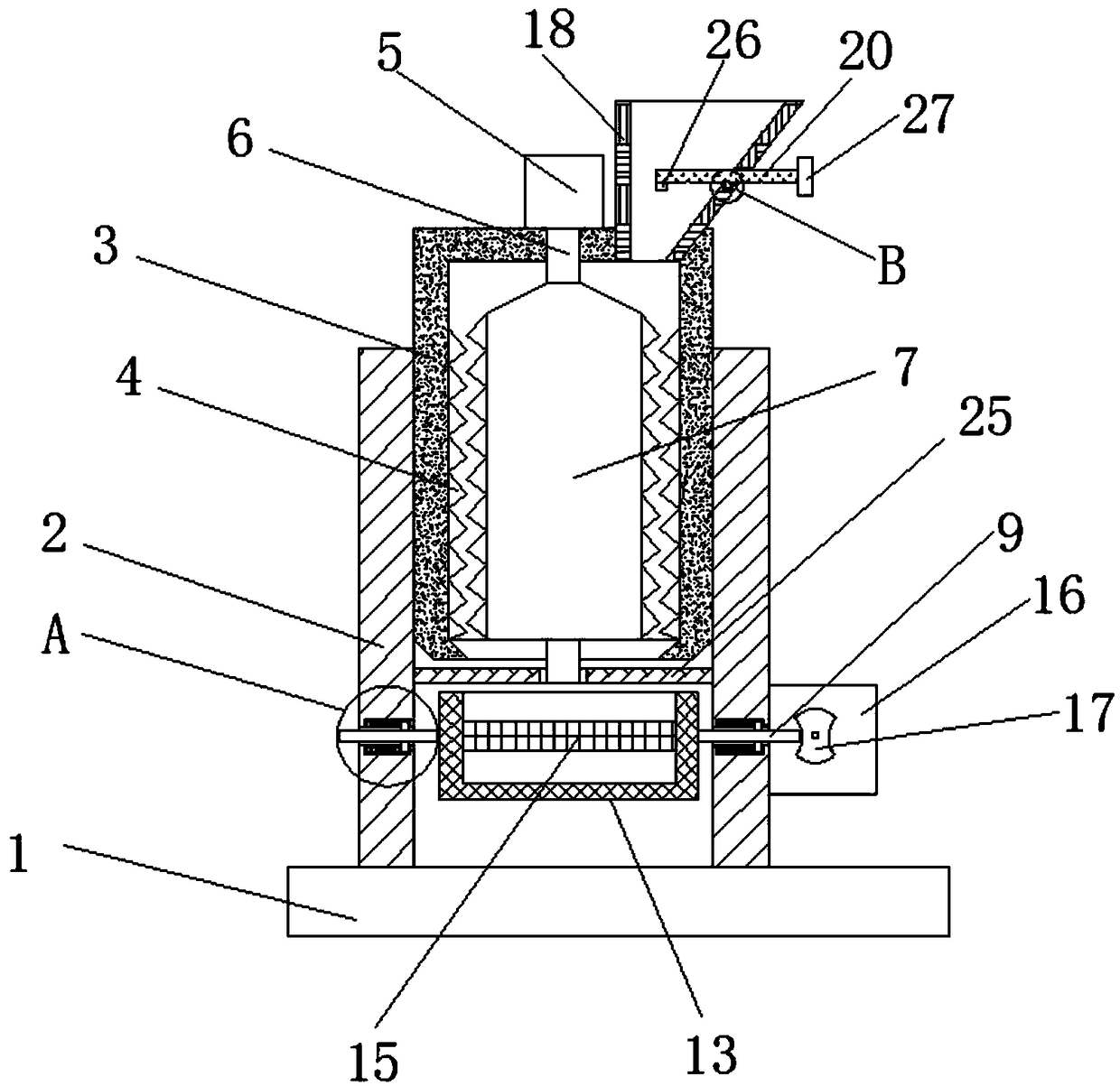 Camellia seed stripping machine